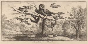 モネドゥラ、フクロウ 作： Albert Flamen