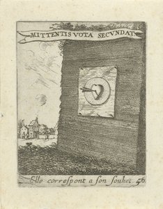 ハートの中心にある矢印 Moralizing Love Emblems (シリーズタイトル) Devises et emblesmes d