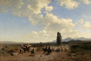 ローマのカンパーニャ 作： Albert Flamm