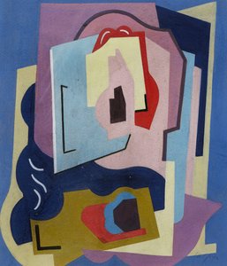 2つのリズムの要素；レ・ドゥ・エレメンツ・リズム 1923年頃（紙にグワッシュ） 作： Albert Gleizes