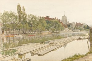 オールセインツ教会メードストン 作： Albert Goodwin