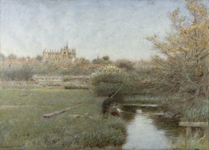 アランデル（水彩、ボディカラー、ペン、紙にインク） 作： Albert Goodwin