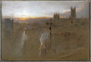 カンタベリー1921（水彩画） 作： Albert Goodwin