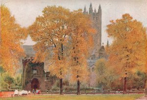 カンタベリー大聖堂、1908 作： Albert Goodwin