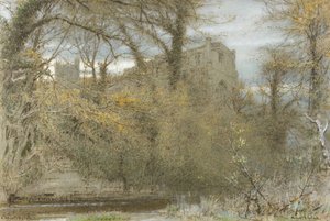 クライストチャーチ、ハンツ（水彩、ボディカラー、オイル、クレヨン、紙にインク） 作： Albert Goodwin