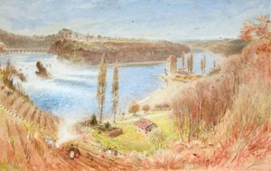 ラインの滝 作： Albert Goodwin