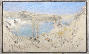 ラインの滝 作： Albert Goodwin