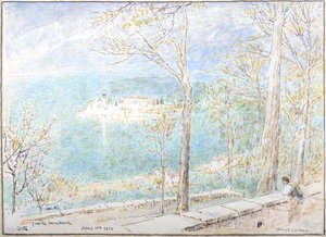 サクレモンテから見たオルタ湖 作： Albert Goodwin