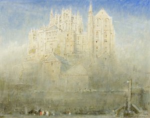 ノルマンディー、モンサンマイケル 作： Albert Goodwin