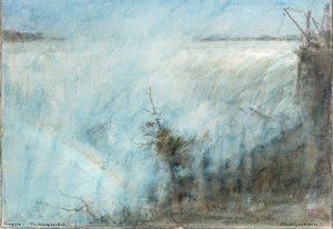 ナイアガラホースシューフォール（水彩画） 作： Albert Goodwin
