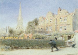 ノーリッチと煙突掃除人、1923年（紙にトイレ） 作： Albert Goodwin