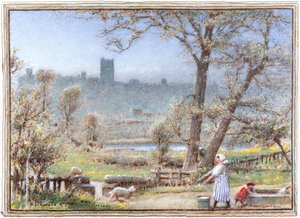 ヨークシャー州リッチモンド 作： Albert Goodwin