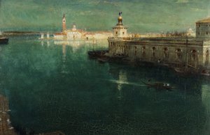 屋上からの聖ジョルジョ、1905-1906 作： Albert Goodwin