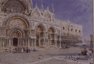 サンマルコ寺院（ベネチア 作： Albert Goodwin