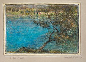 青い湖、カンダースターク 作： Albert Goodwin