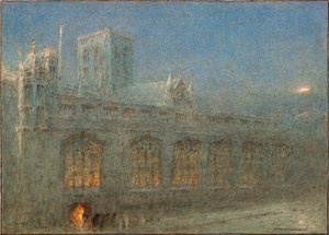 鐘楼教会、ヨーク（水彩画） 作： Albert Goodwin