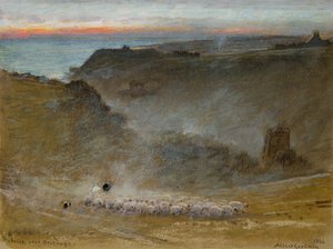 ヘイスティングスの丘、1906 作： Albert Goodwin