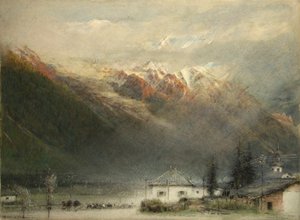 シャモニーの谷 作： Albert Goodwin