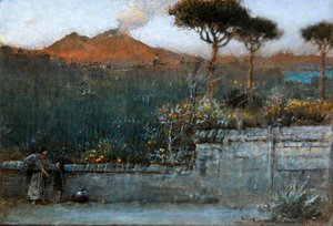 ベスビオ火山 作： Albert Goodwin