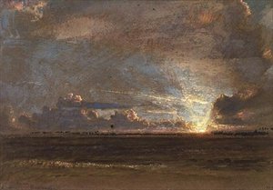 バルバドスのウェスト・インディアン・サンセット 作： Albert Goodwin
