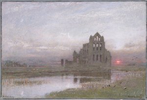 ウィットビー・アビー 作： Albert Goodwin