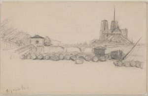 東から見たノートルダム 作： Albert Gottschalk