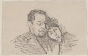 ハルトヴィッセン主任検察官と娘の肖像 作： Albert Gottschalk