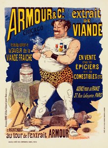 Armor & Co. 肉エキス、1891 年。 作： Albert Guillaume