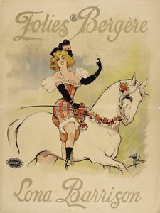 フォリー・ベルジェール。 ロナ・バリソン、c。 1895年。 作： Albert Guillaume