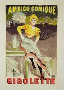 「ジゴレット」を宣伝するポスターの複製 作： Albert Guillaume