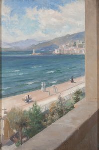 カンヌの窓から、1891 作： Albert Gustaf Aristides Edelfelt