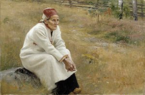 Larin Paraske、1893 作： Albert Gustaf Aristides Edelfelt