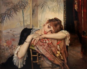 パリジェンヌ、1883年。 作： Albert Gustaf Aristides Edelfelt