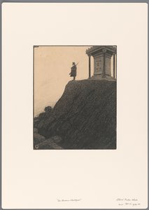 政治漫画のデザイン: The Lonely Sentry 作： Albert Hahn (I)