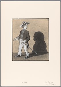 政治漫画のデザイン: 影 作： Albert Hahn (I)