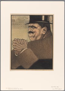 政治漫画のデザイン: 資本家 作： Albert Hahn (I)