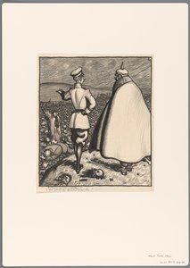 第一次世界大戦を題材とした政治漫画のデザイン 作： Albert Hahn (I)