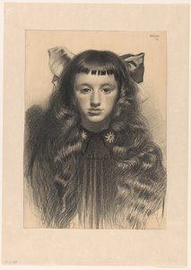 少女の肖像画 作： Albert Hahn (I)