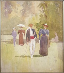 公園の散歩 作： Albert Henry Fullwood