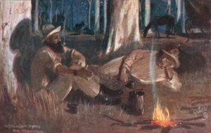 オーストラリアのタイプチームスター（カラーリトグラフ） 作： Albert Henry Fullwood