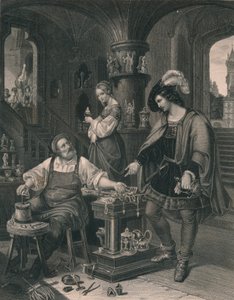 ゴールドスミスの娘、c1850 作： Albert Henry Payne