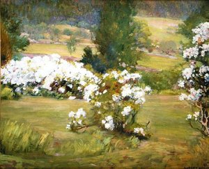 花が咲く、1925年頃（キャンバスに油彩） 作： Albert Herter