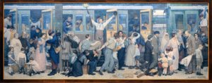 ポイユの出発 - 1914年8月 作： Albert Herter