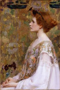 赤い髪の女 作： Albert Herter