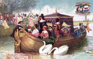 チャールズ1世、オックスフォード、ハッピーデイズ、1636年 作： Albert Jnr. Ludovici