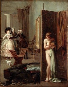 アーティストのスタジオ、または予期せぬ訪問者 作： Albert Jnr. Ludovici
