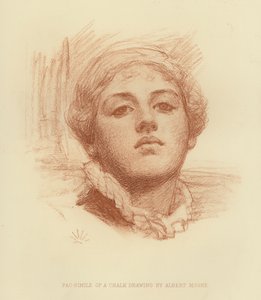 チョーク画の模写（彫刻） 作： Albert Joseph (after) Moore