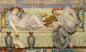 ビーズ（研究）、1875年頃（キャンバスに油彩） 作： Albert Joseph Moore