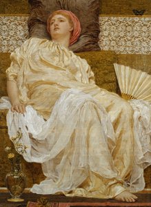 黄色のマルグリット、1881 作： Albert Joseph Moore