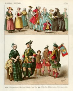 英語とスコッチの衣装1700 作： Albert Kretschmer